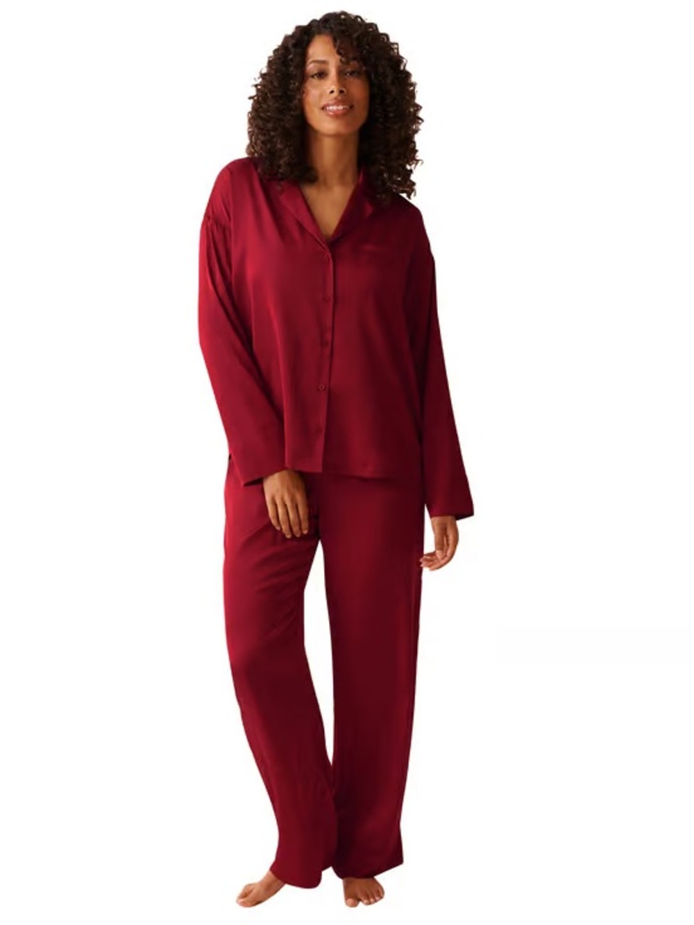 ☀️ La Vie En Rose ☀️ red satin pj set